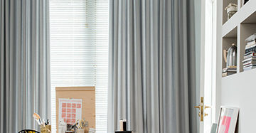 marmeren Spijsverteringsorgaan steek Oversized gordijnen, nonchalant op de grond - mrwoon-raamdecoratie.be